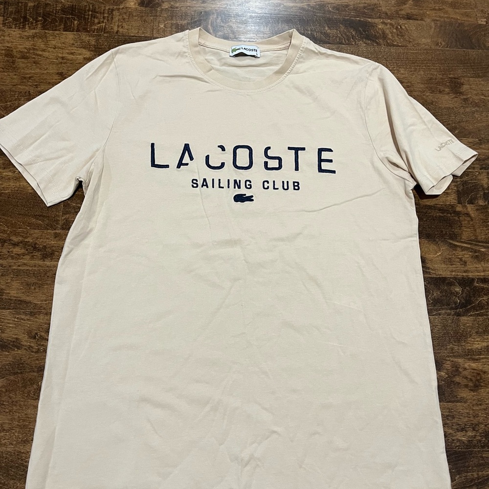 Lacoste Beige Sailing Club Tee